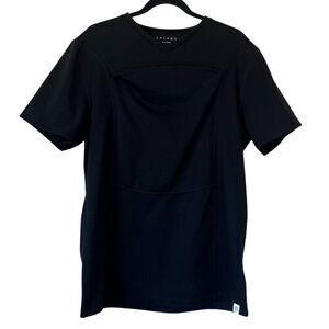 Lalabu Short Sleeve Dad Shirt in Black Size XL